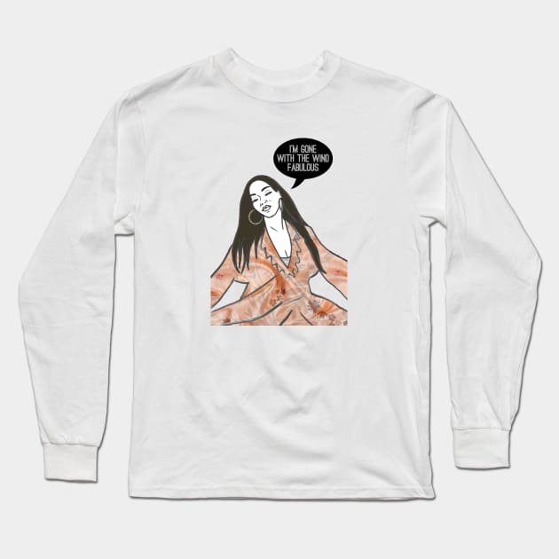 Gone with the wind fabulous Long Sleeve T-Shirt by Katsillustration